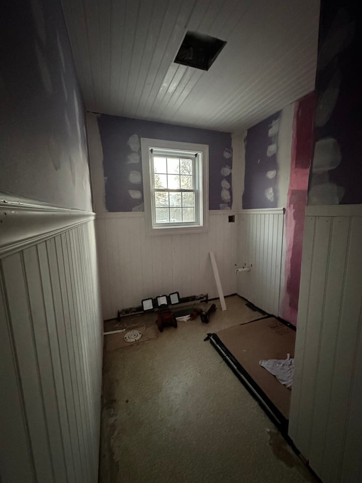 During Three-Quarter Bath Remodel
