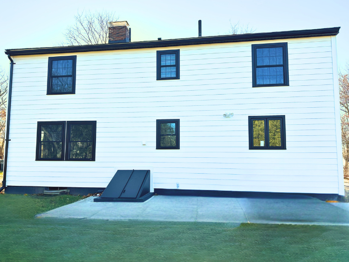 White Colonial Back Completed - Reilly Brothers Construction